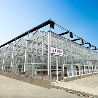 गुणवत्ता  Multi Span Hyroponic Galvanized Float Venlo Greenhouse Glass Agricultural Kits कारखाना