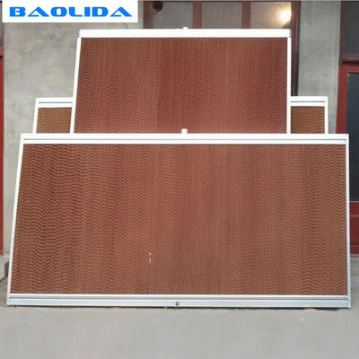 गुणवत्ता  Greenhouse Cooling System Pad With Aluminum / Galvanized / Stainless Steel Frame कारखाना