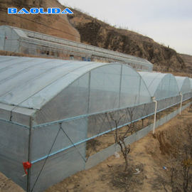 गर्म जस्ती इस्पात ढांचे के साथ कृषि प्लास्टिक शीटिंग ग्रीनहाउस
