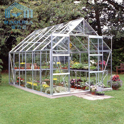 ग्लास शीट बागवानी पिंट आकार फ्लॉवर गार्डन के लिए ग्रीनहाउस तम्बू