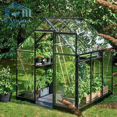 ग्लास शीट के साथ सूरजमुखी पिंट आकार ग्रीनहाउस तम्बू बागवानी